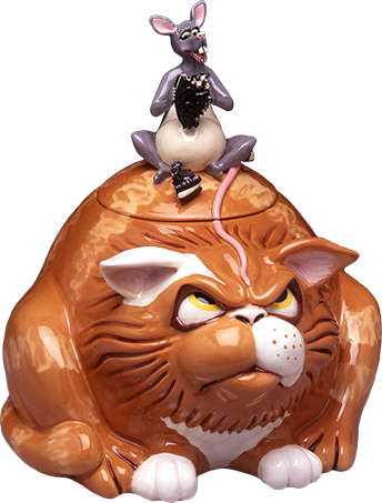 Doug Anderson Designs Cat and Mouse Cookie Jar (7W X 8L X 10H)