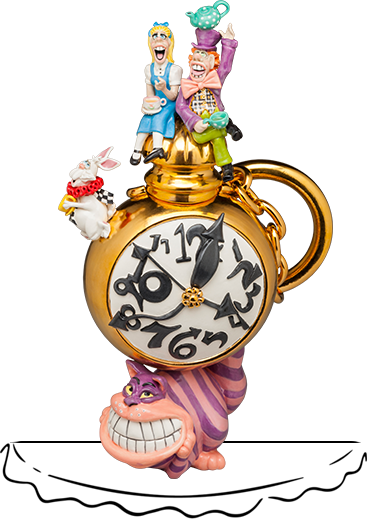 Doug Anderson Designs Alice in Wonderland Teapot (15” H X 10” W 6” D)