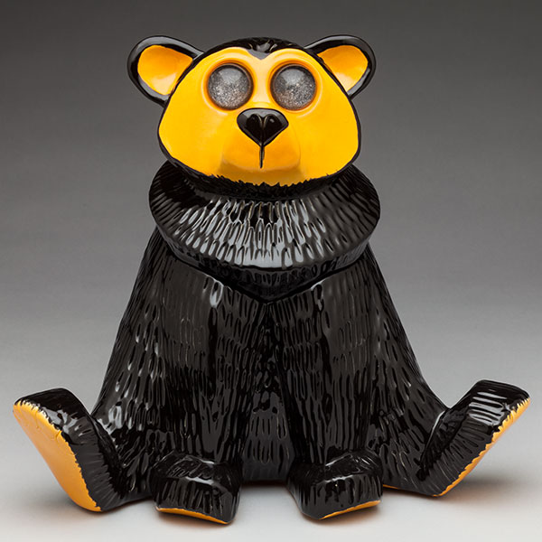 Black Bear Cookie Jar (10H x 11W x 9D)