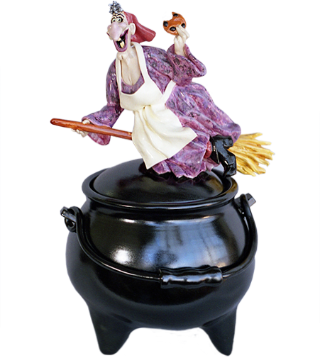 Doug Anderson Designs Kitchen Witch Cookie Jar (7W X 7L X 10H)